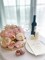 FACINOC Peonies Artificial Flowers Pink Silk Roses Bulk for DIY Wedding Bouquet Bridal Shower Decorations Fake Floral Arrangements Party Table Centerpieces Home Decor Indoor Blush Peach Box 20pcs